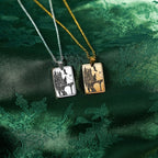 The "Dragon War College" Rectangle Location Necklace