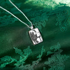The "Dragon War College" Rectangle Location Necklace