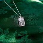 The "City of Starlight" Rectangle Location Necklace