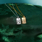 The "City of Starlight" Rectangle Location Necklace