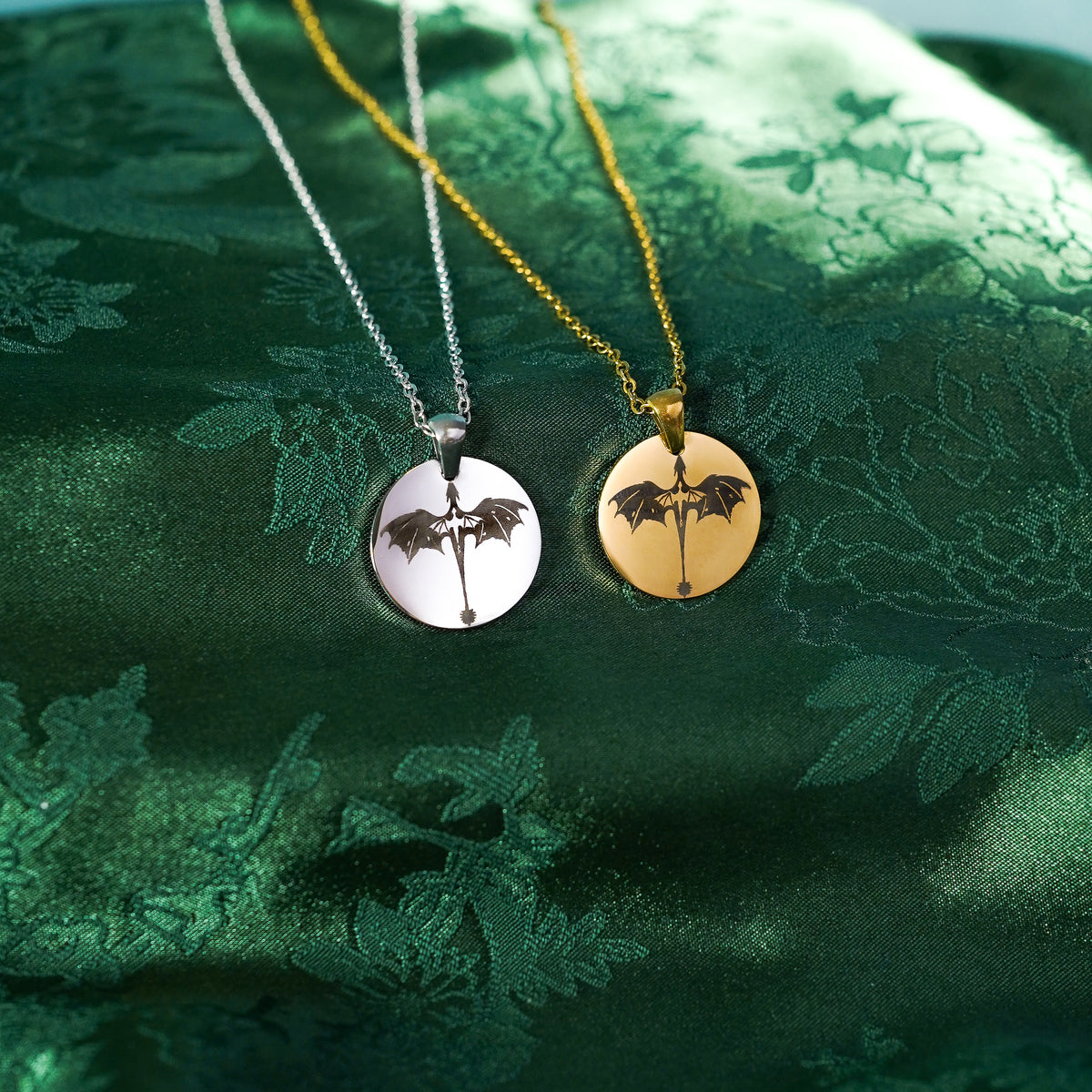 Dragon Inside A Dragon Circle Necklace