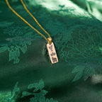 The "Crown, Harp & Mask" Bar Necklace