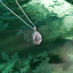 The "Born To Read Books, Forced To Read Emails" Oval Necklace