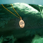 The "Just One More Chapter" Oval Necklace