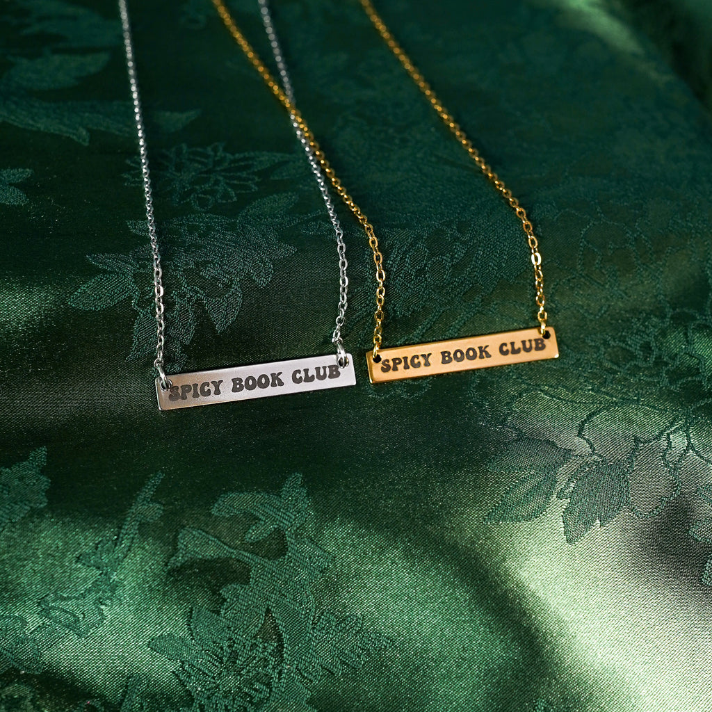 The "Spicy Book Club" Bar Necklace