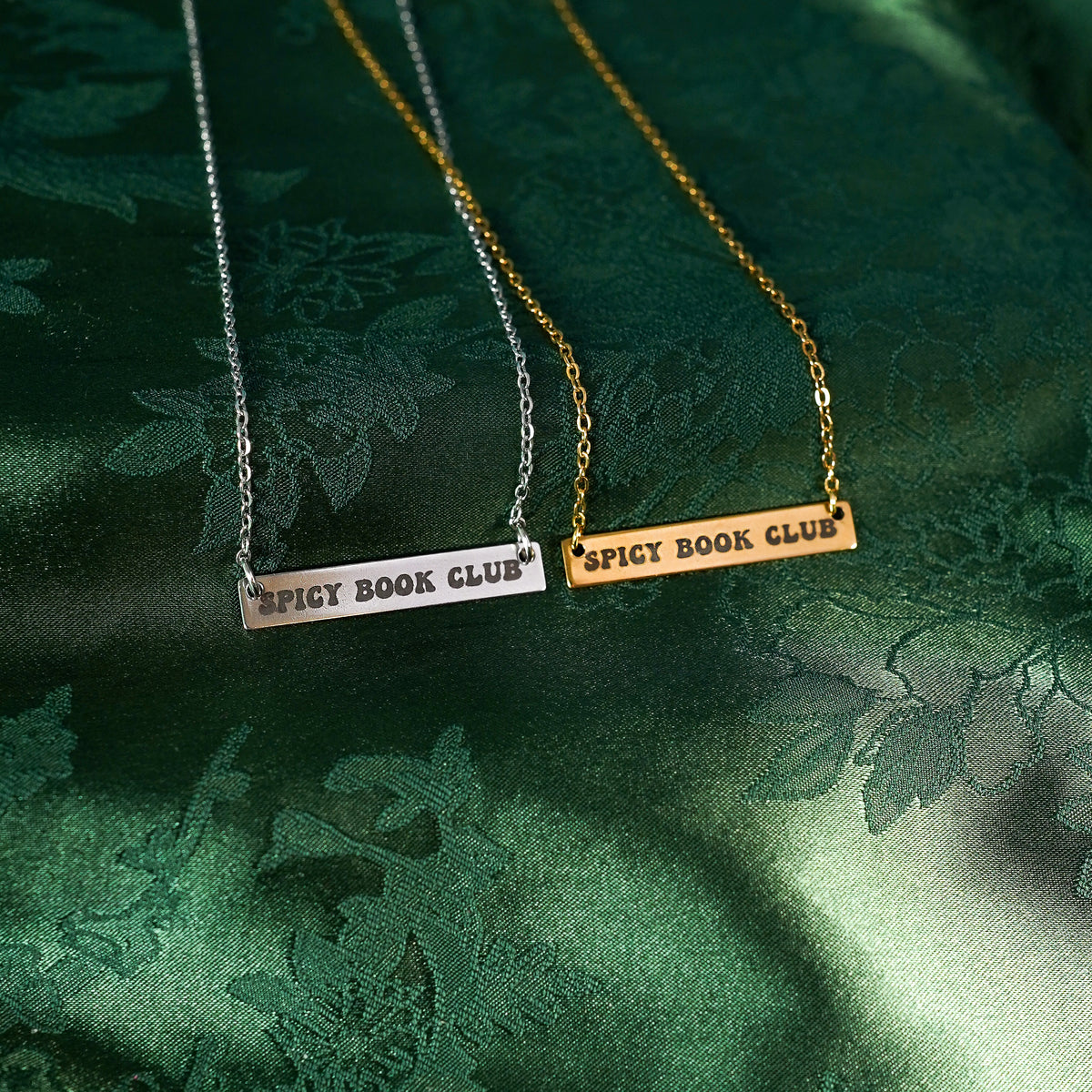 The "Spicy Book Club" Bar Necklace