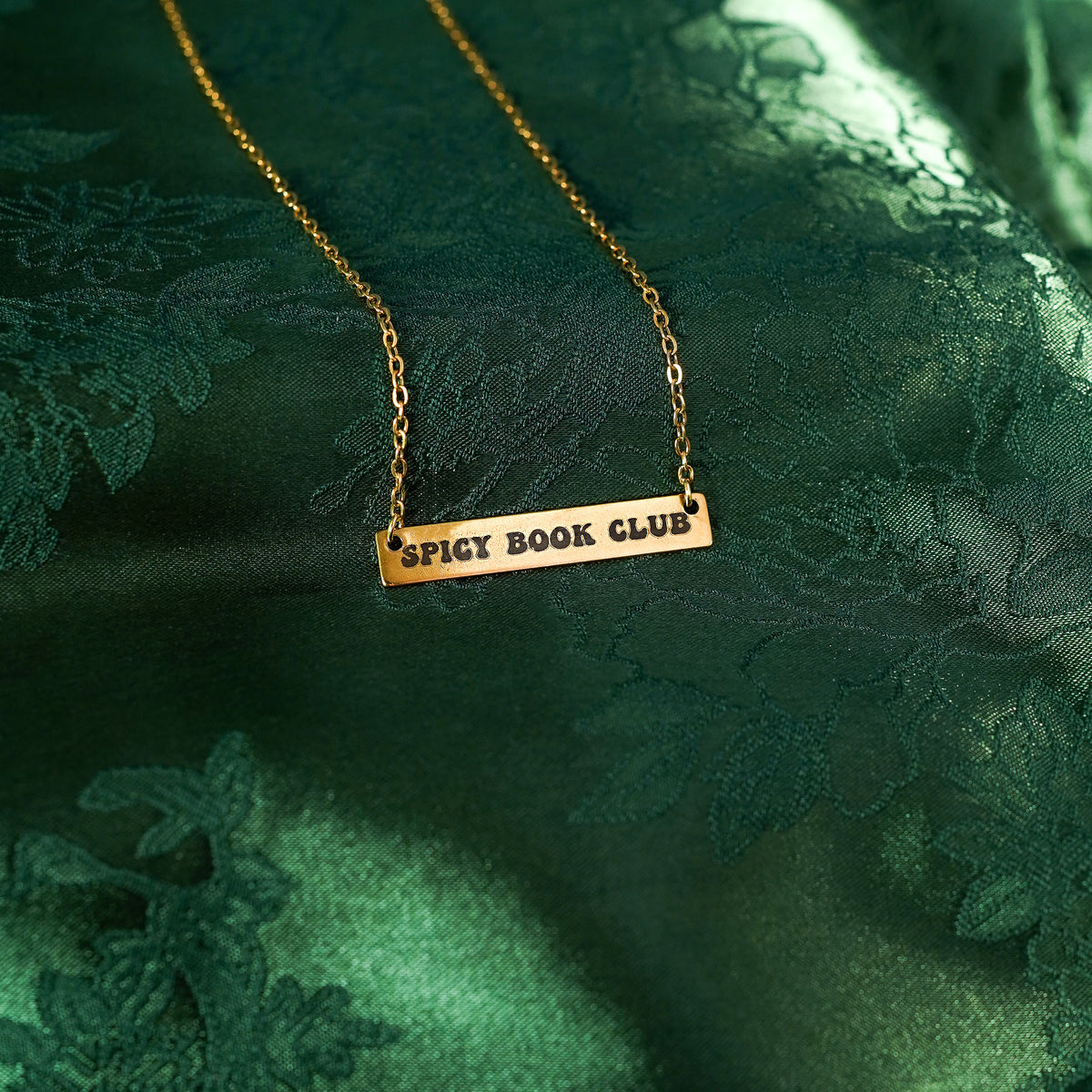 The "Spicy Book Club" Bar Necklace