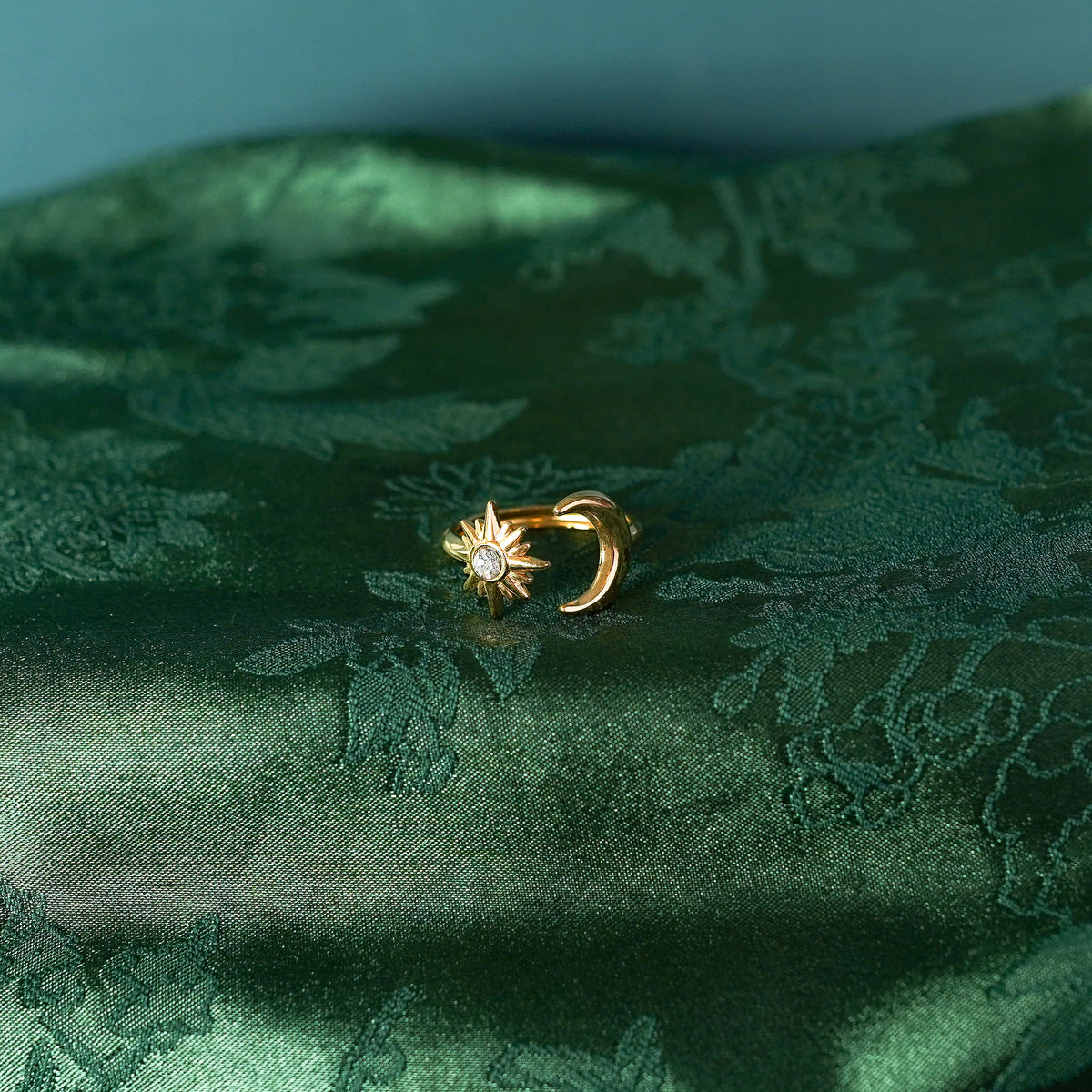 The Moon And Star Adjustable Ring