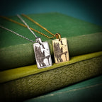 The "Dragon War College" Rectangle Location Necklace