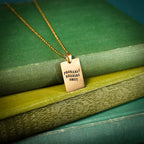 The "Probably Reading Smut" Rectangle Necklace