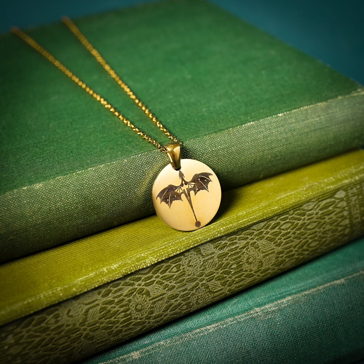 Dragon Inside A Dragon Circle Necklace