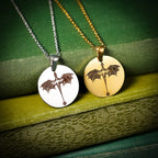 Dragon Inside A Dragon Circle Necklace