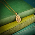 The "Born To Read Books, Forced To Read Emails" Oval Necklace