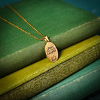 The "Just One More Chapter" Oval Necklace