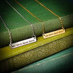 The "Hot Girls Read Smut" Bar Necklace