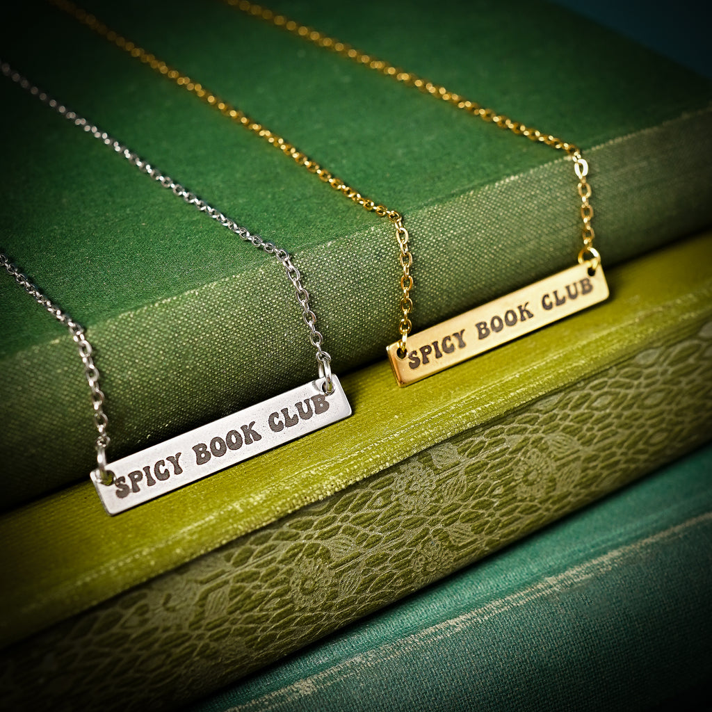 The "Spicy Book Club" Bar Necklace