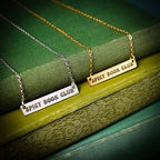 The "Spicy Book Club" Bar Necklace