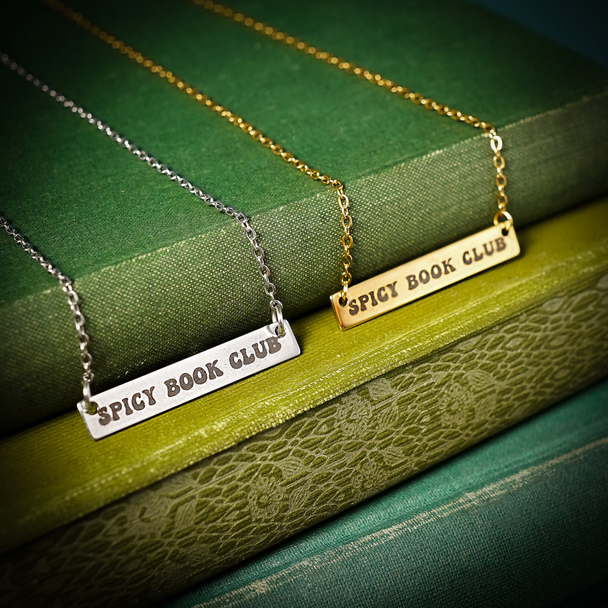 The "Spicy Book Club" Bar Necklace