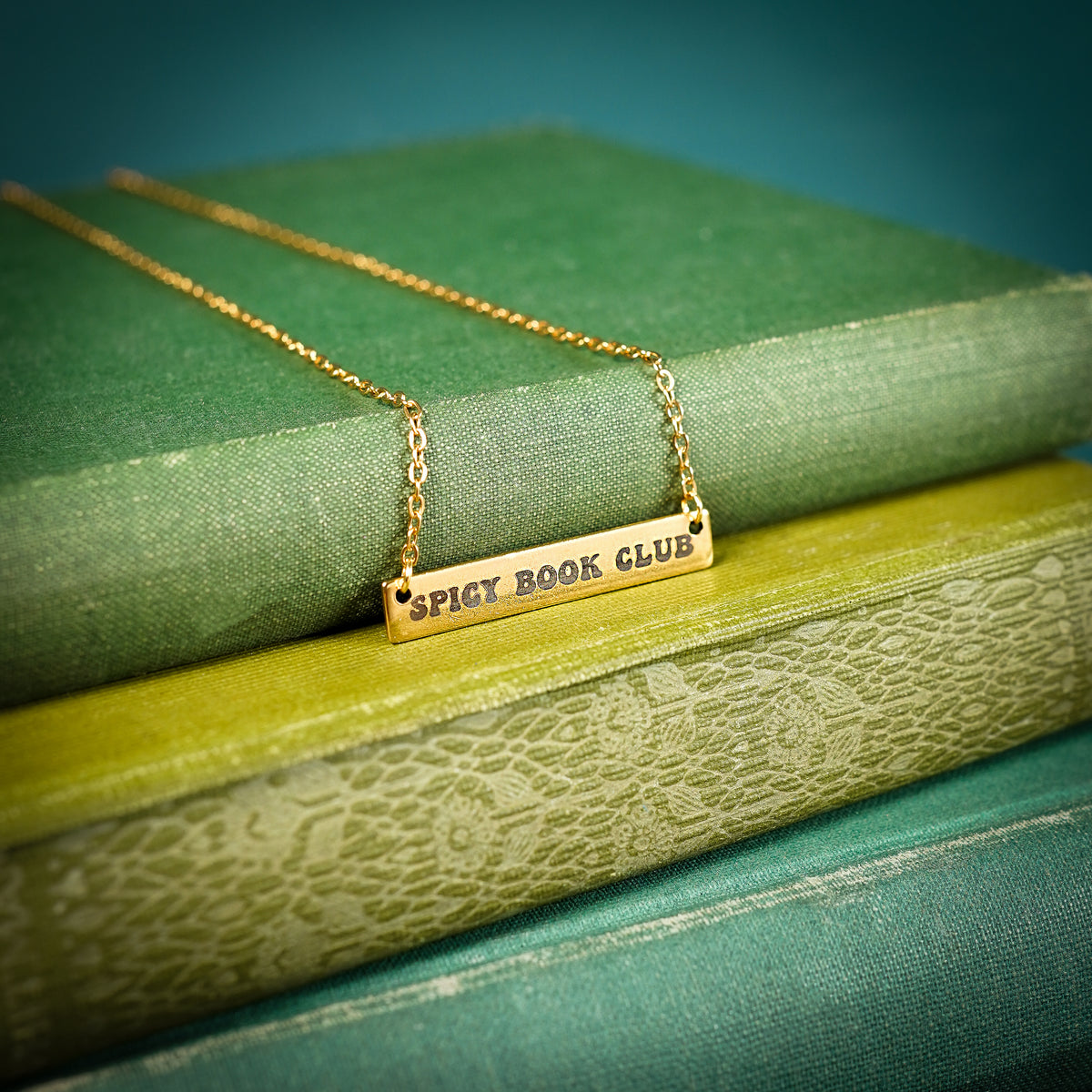The "Spicy Book Club" Bar Necklace