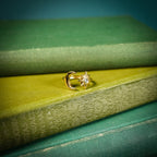 Moon and star adjustable fantasy ring